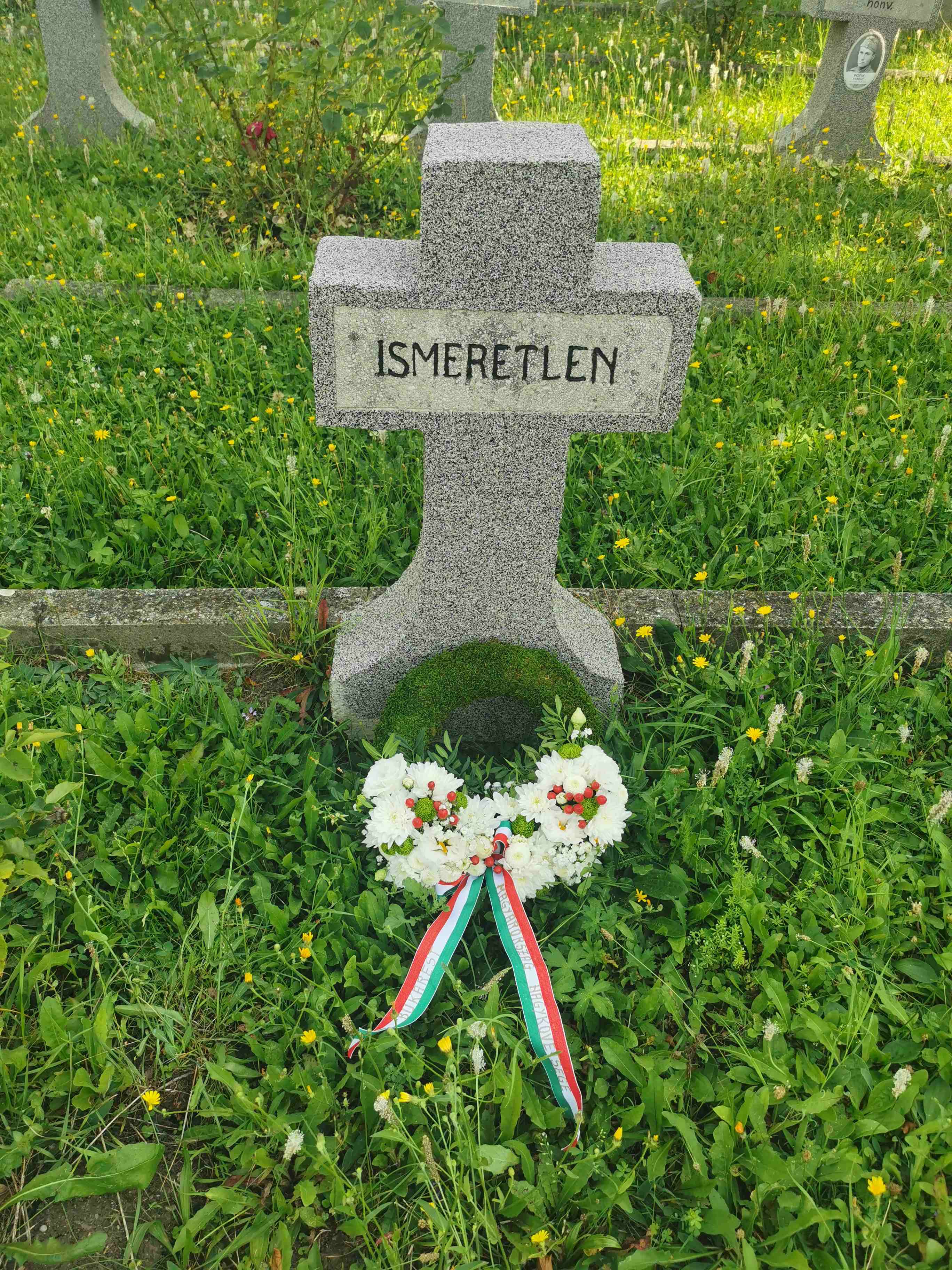 Depunere a coroanei la Cluj-Napoca, la Cimitirul Házsongárd